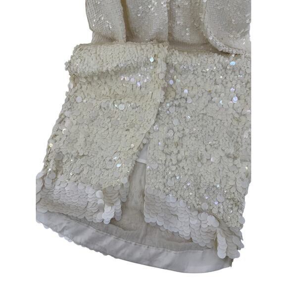 Veronica‎ Beard Women's White Perla Sequin Slip Midi Dress Size 8 NEW NWT Bridal - Picture 8 of 9